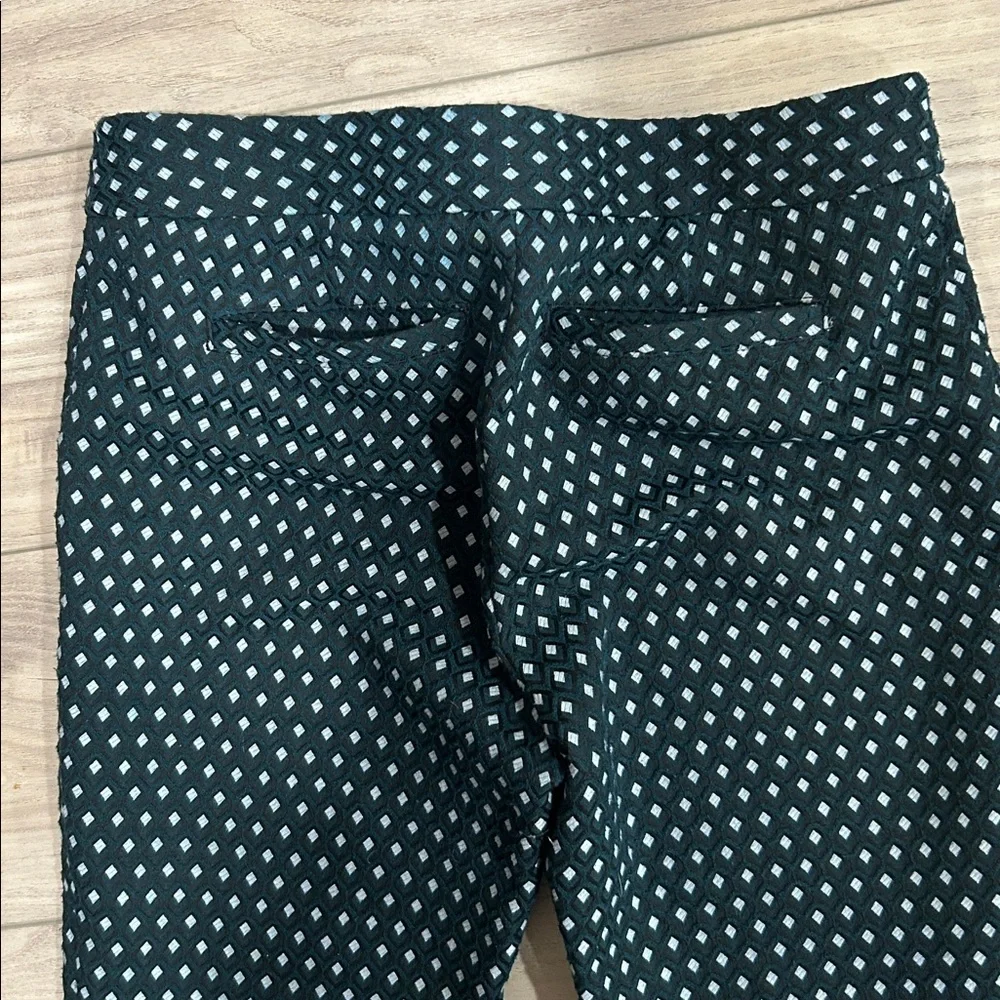 Anthropologie Cartonnier Charlie Crop Flare Pant In Lorie Green Multi Size 4 EUC - Picture 7 of 12